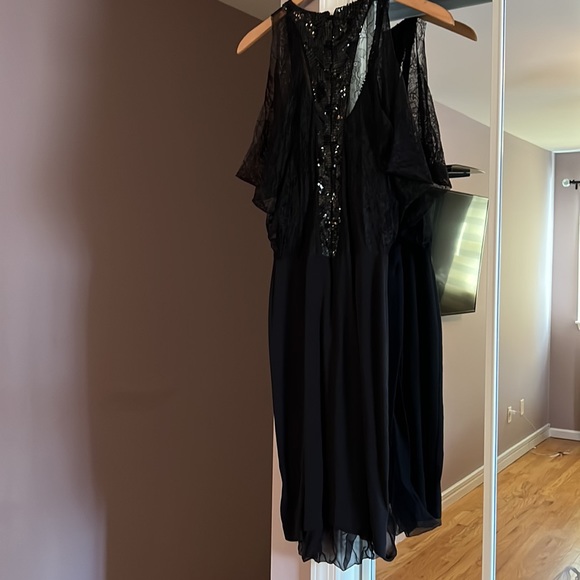 La Perla Black dress with lace and sequence - Picture 3 of 4